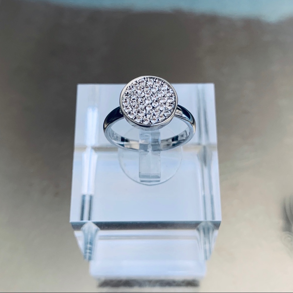 Pave Circle Ring - image 1